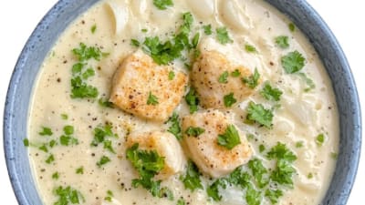 Sopa de Pescado con Coco