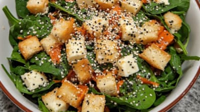 Godeung-Style Spinach and Kimchi Salad