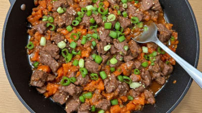 Bulgogi-Style Beef and Kimchi Stir-Fry