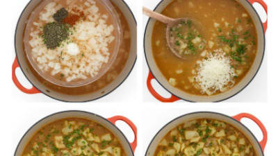 Sopa de Calabacín con Queso y Cebolla