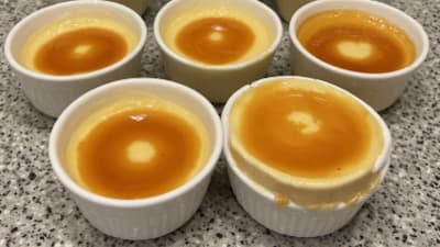 Coconut Flan con Cajeta
