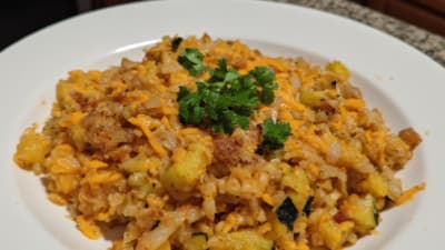 Papusa de Flor de Calabacin con Queso