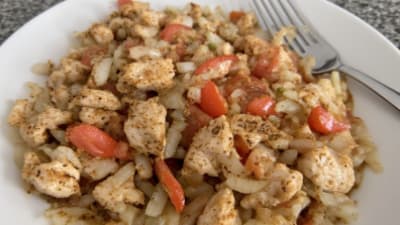 Cachupín de Pollo con Salsa de Tomate
