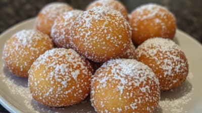 Bunuelos de Coco con Cajeta