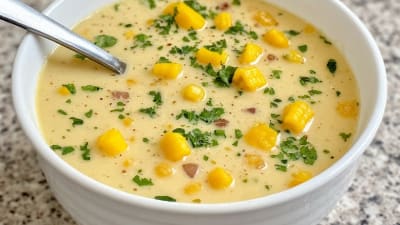 Sopa de Elote con Crema