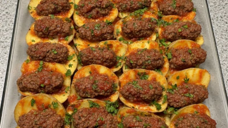 Beef & Potato Kefta Tray Bake
