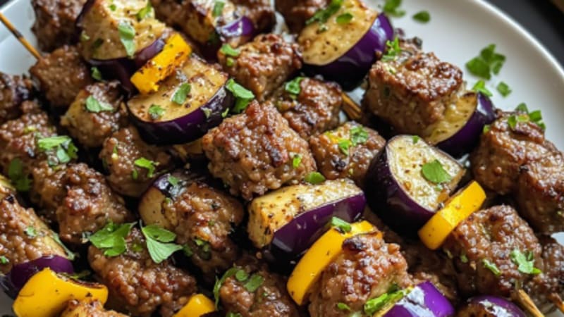 Beef & Eggplant Kebab