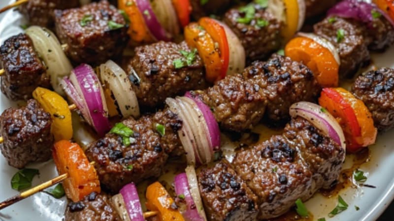 Beef & Onion Skewers (Simple Grill)
