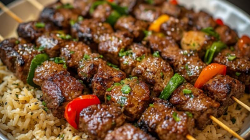 Beef Kebab Skewers (Koobideh Style)