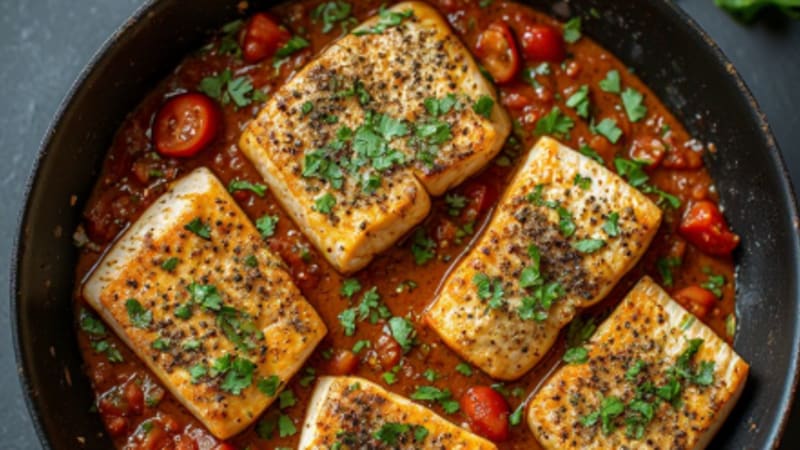 Fish in Spicy Tomato Sauce (Chraime)