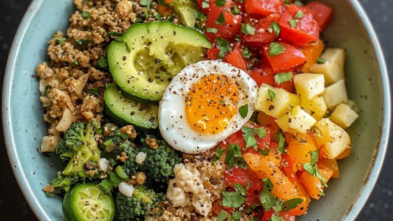 Israeli Breakfast Bowl