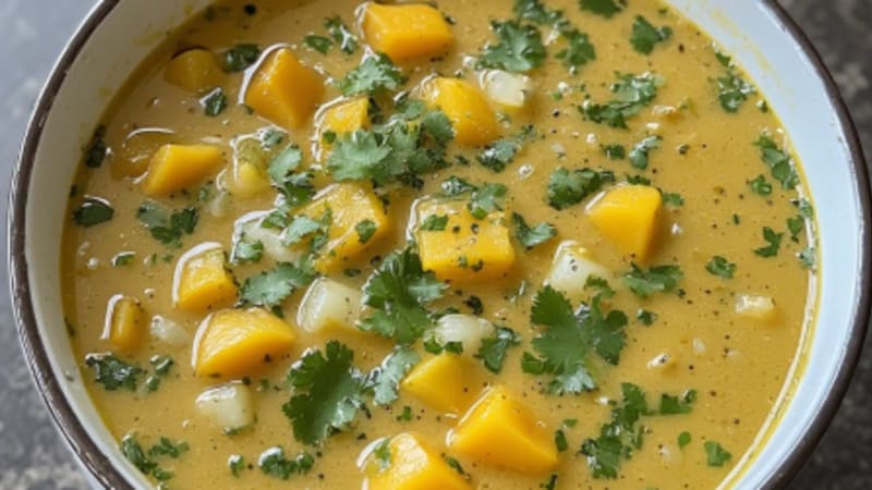 Sopa de Auyama con Coco
