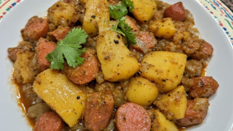 Choripán con Papas