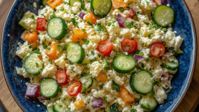 Ensalada de Queso con Lechuga