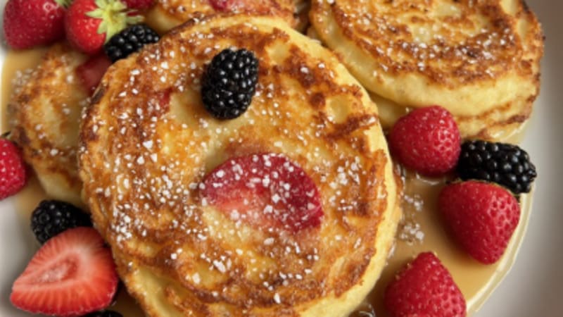 Blini with Fresh Berries