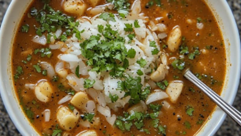 Sopa de Flor de Calabacín con Achiote