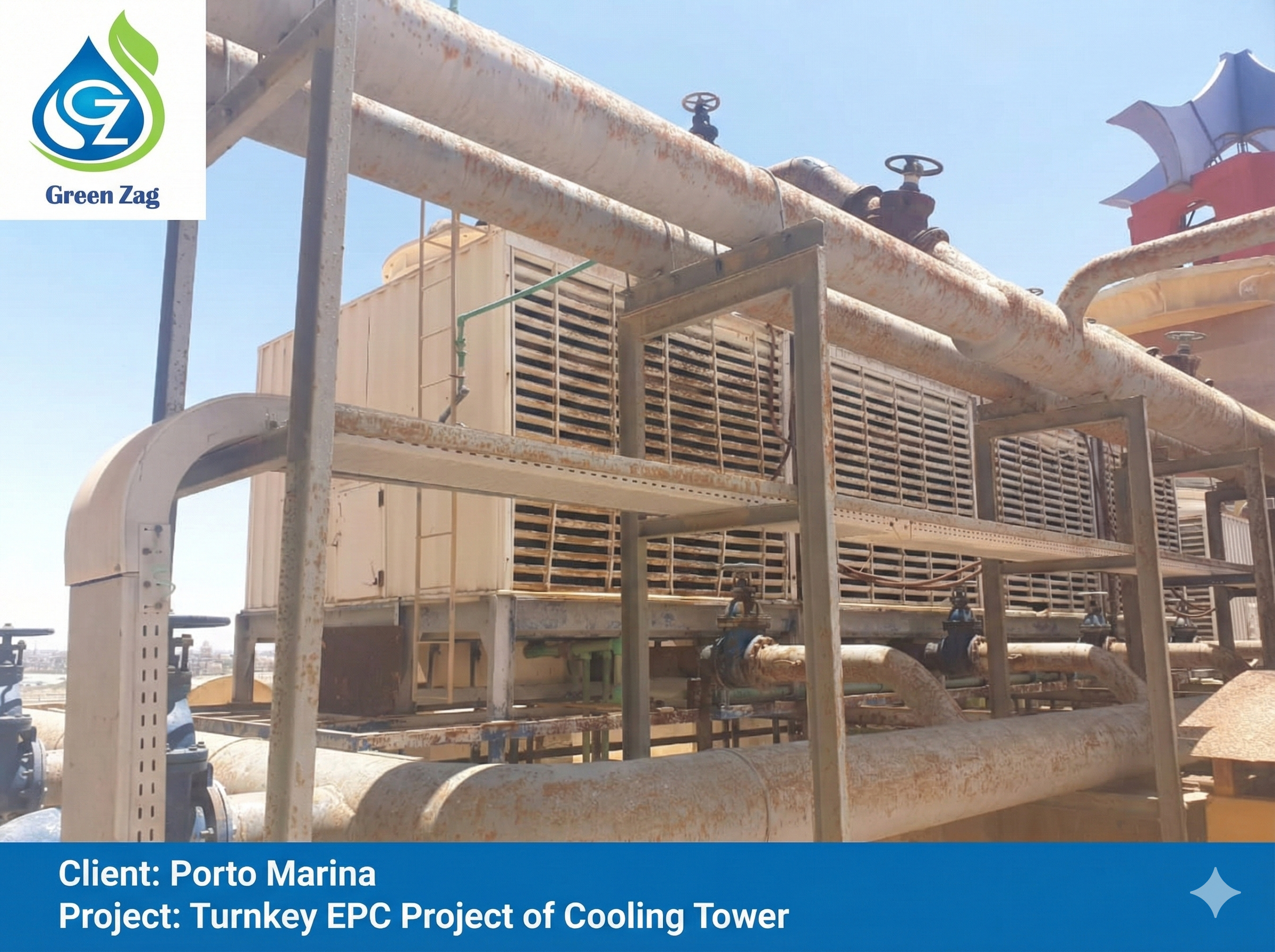 Turnkey EPC Project of Cooling Tower, Client: Porto Marina