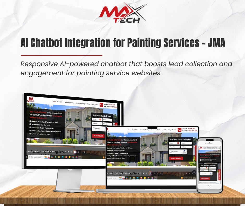 AI Chatbot Integration for Painting Services – JMA