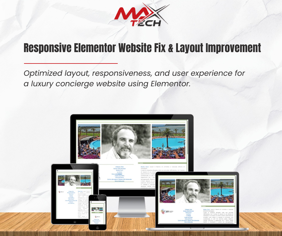Responsive Elementor Website Fix & Layout Improvement