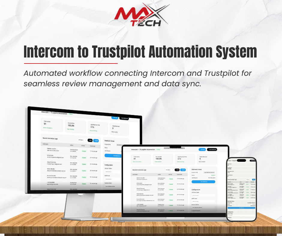Intercom to Trustpilot Automation System