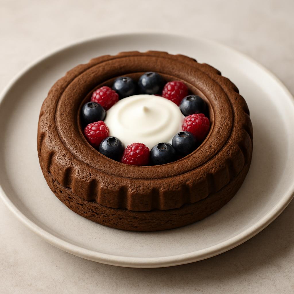 Chocolate Protein Oat "Tire" Pancakes recipe
