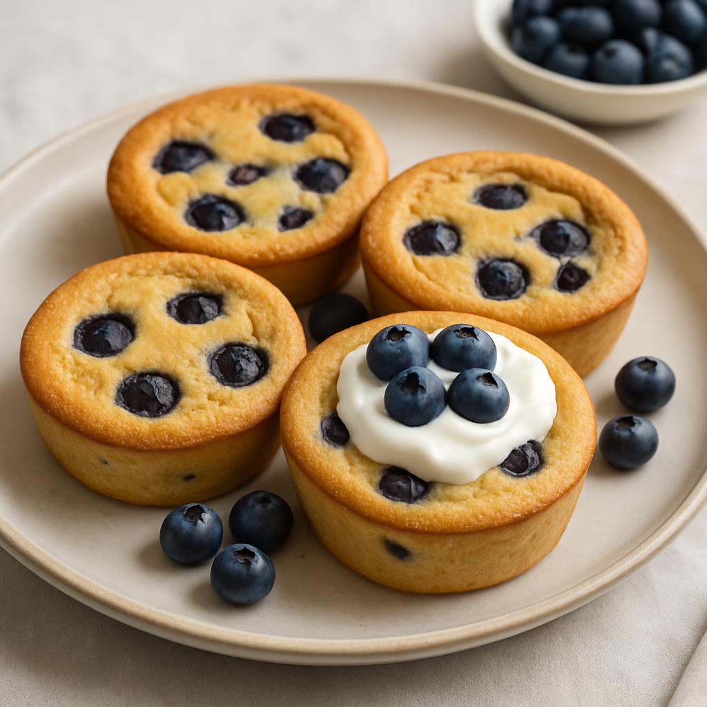 High Protein Blueberry Pancake Bowls recipe