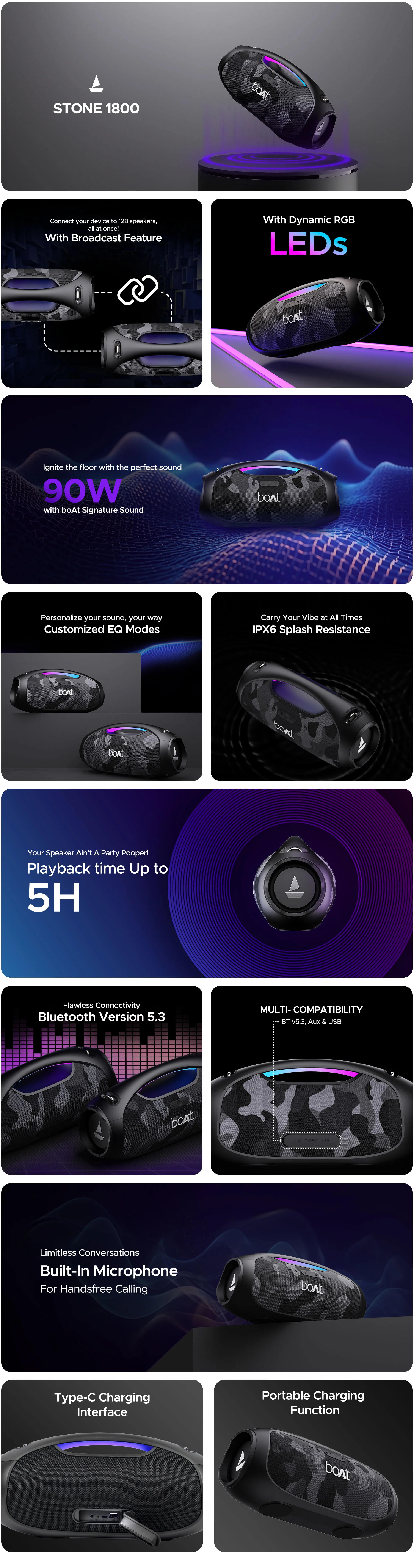 boAt Stone 1800 highlight 2
