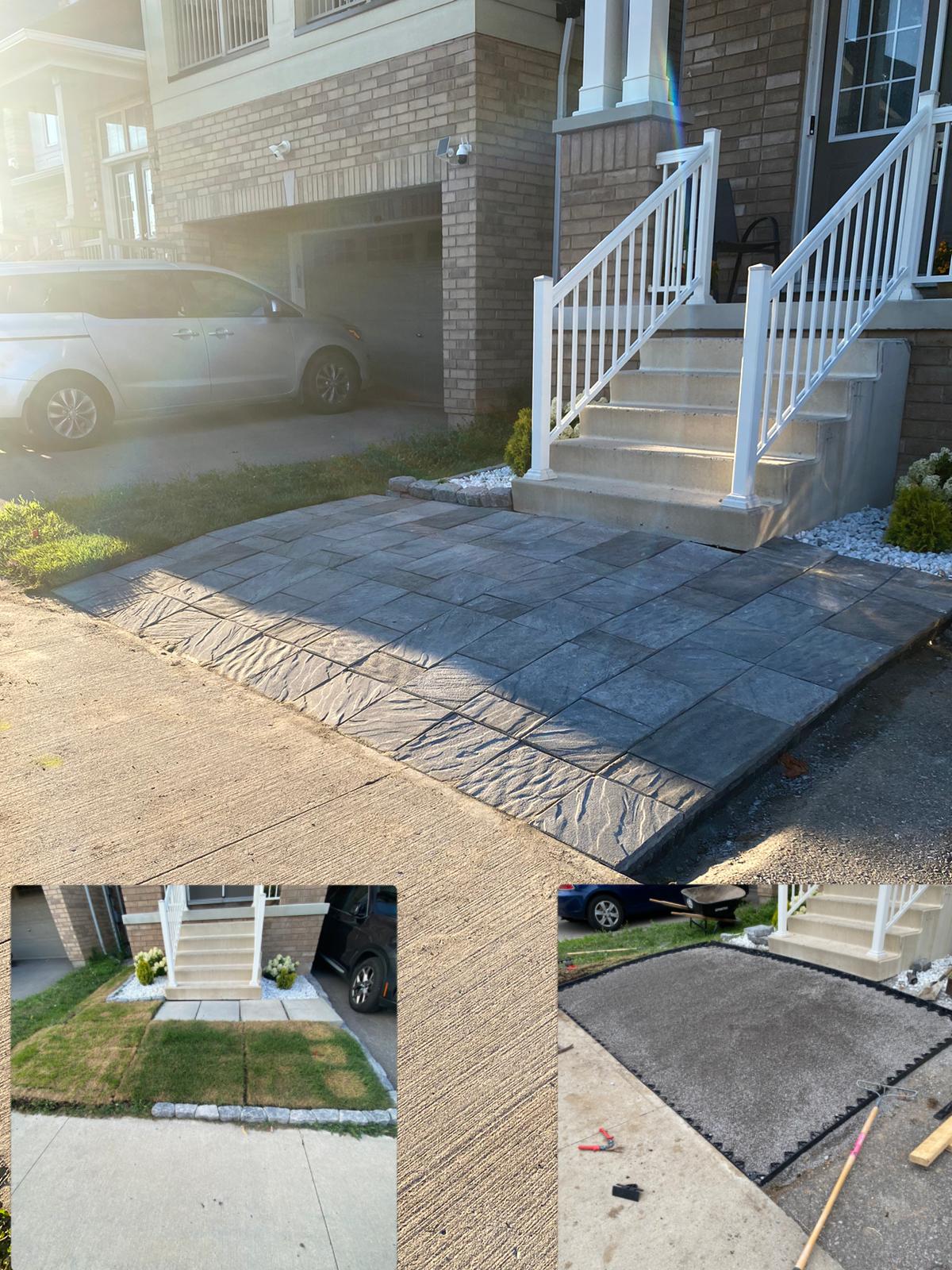 Professional landscaping work