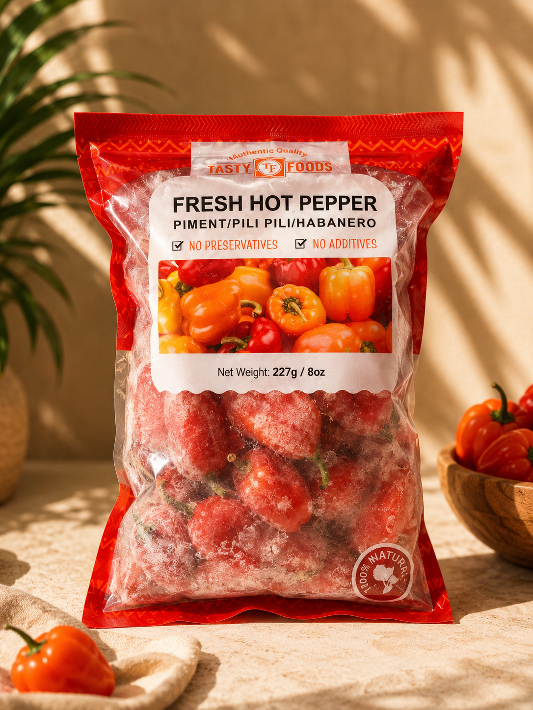 Frozen Hot Pepper 227g