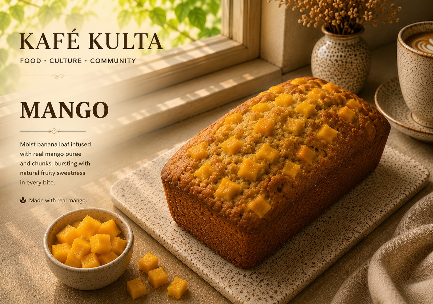 Mango Banana Bread
