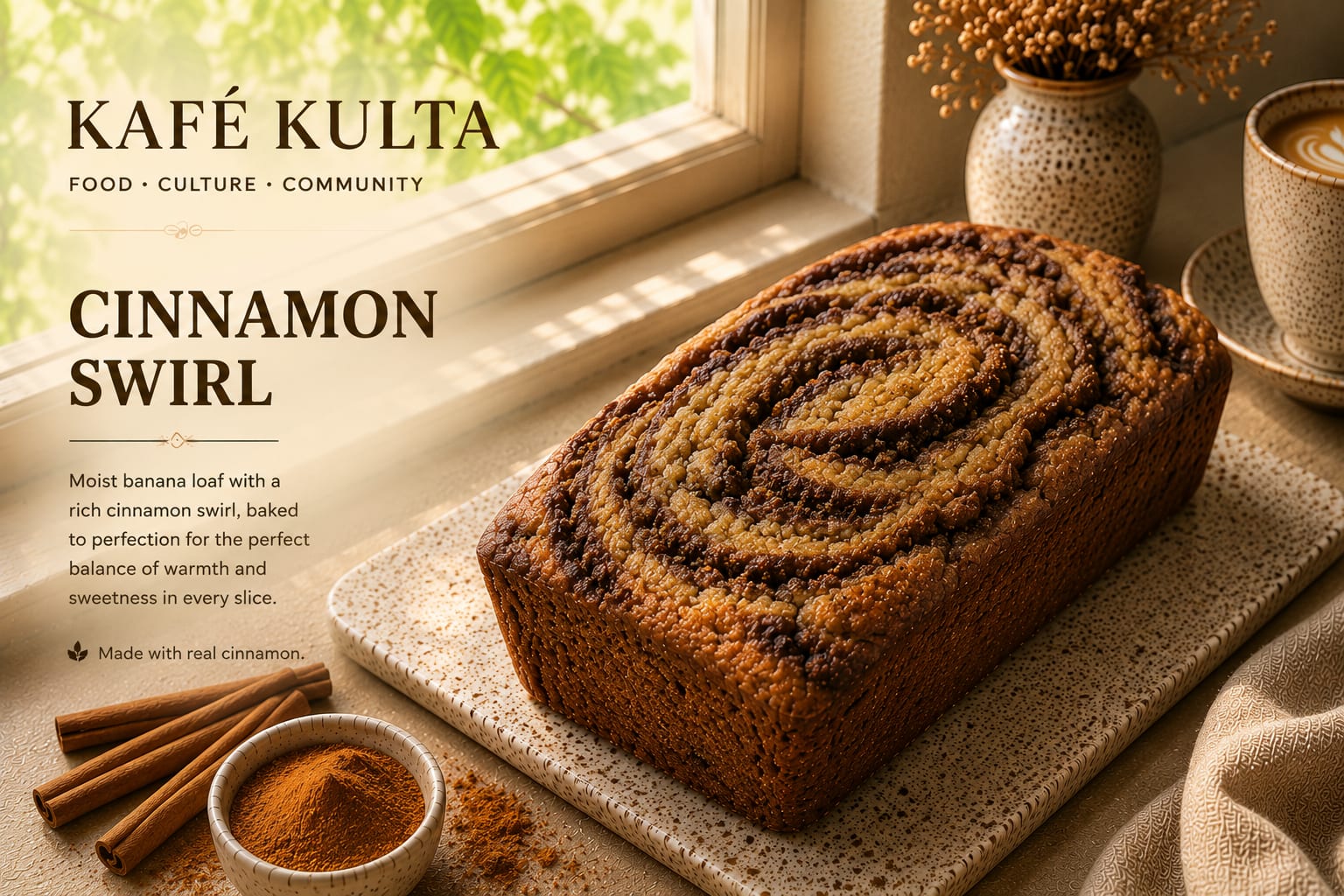 Cinnamon Swirl Banana Bread