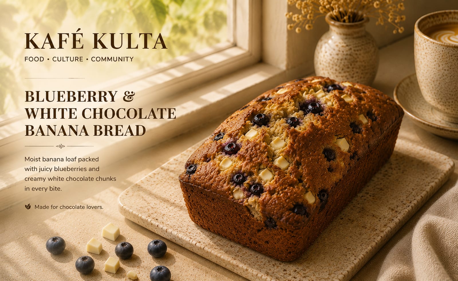 Banana Bread Blueberry White Choc