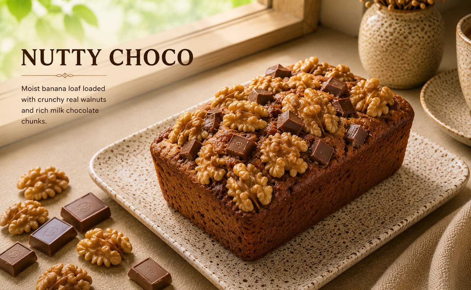 Banana Bread Nutty Choco