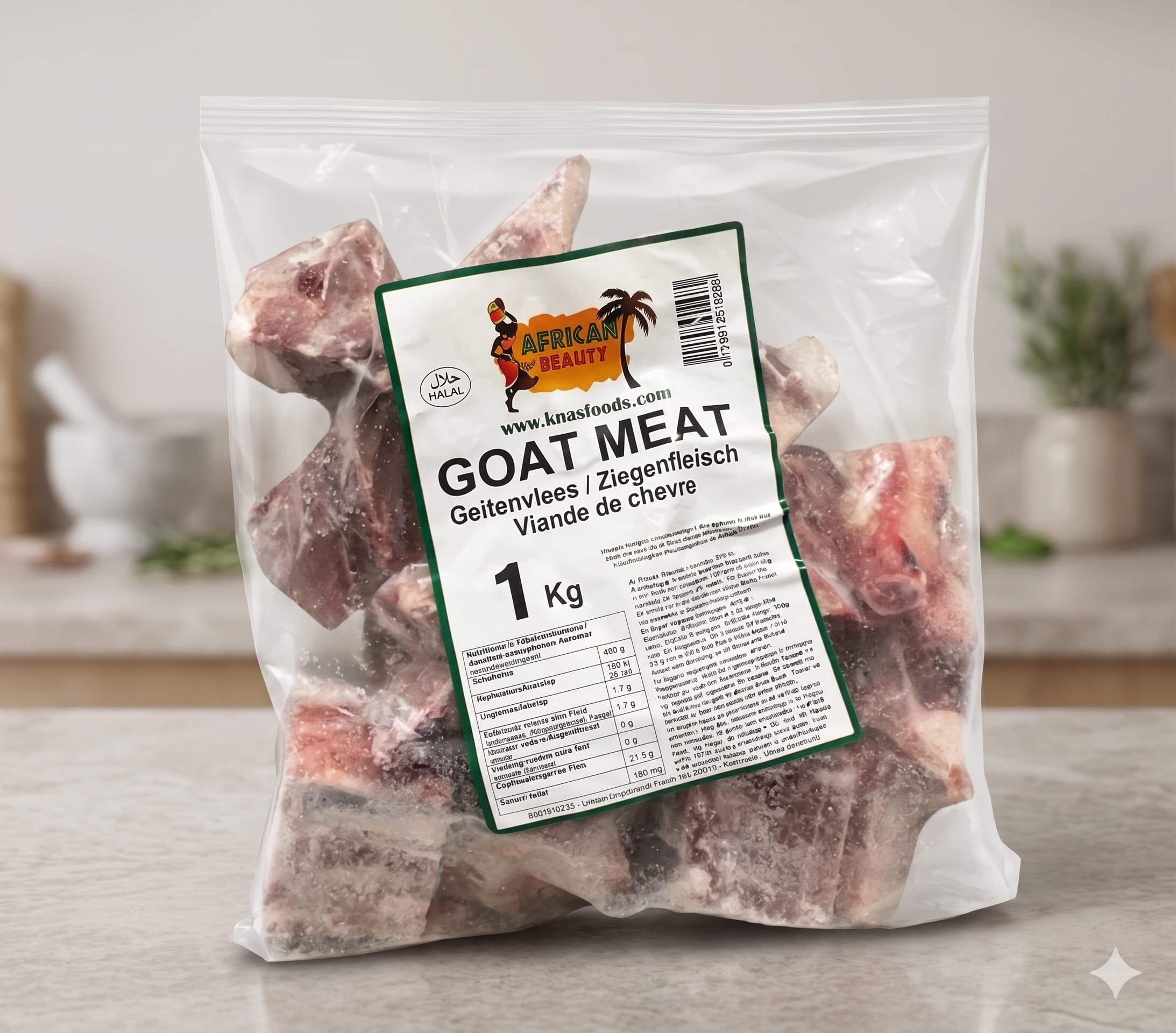 Frozen Goat Meat 1kg