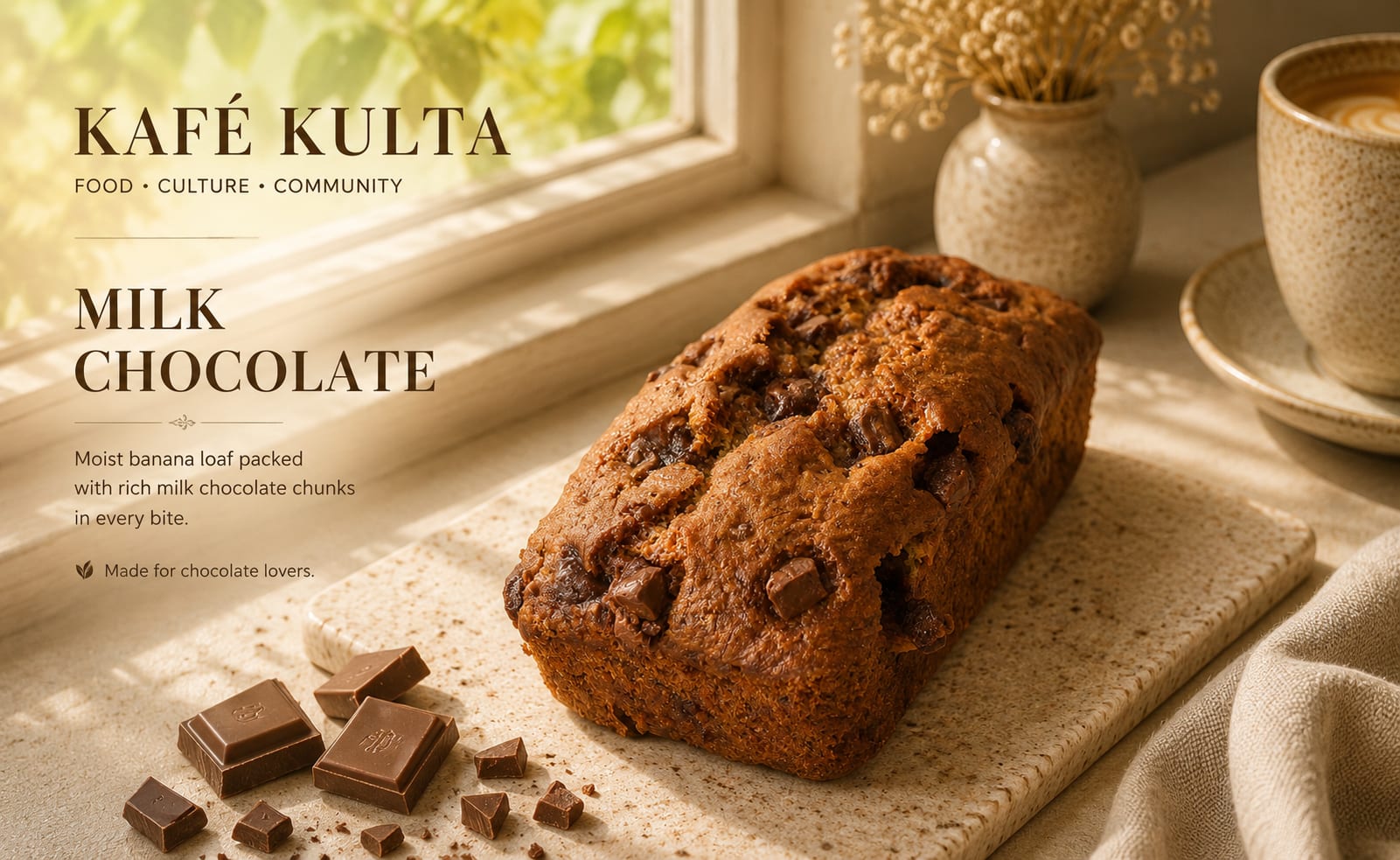 Banana Bread- Milk chocolate