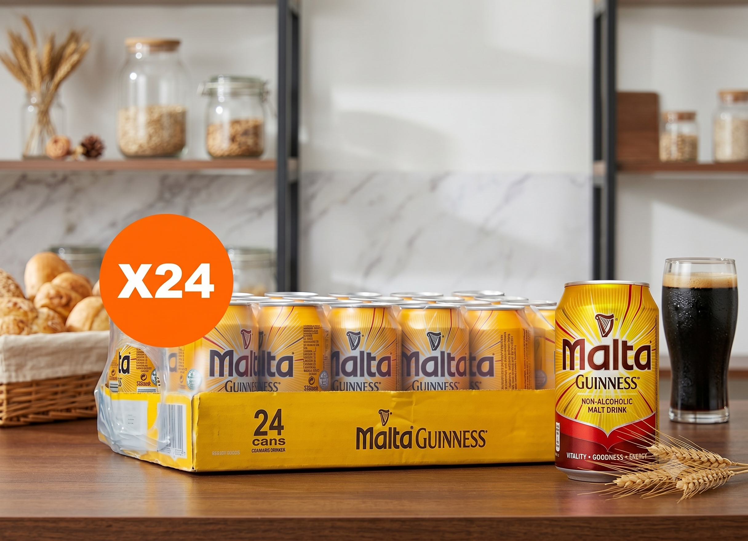 Malta Guiness Can-24X33cl