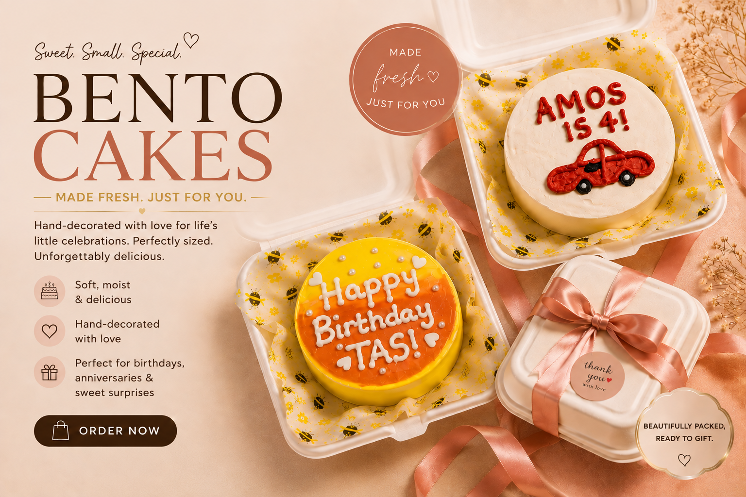 Bento Cake- 9.5cm