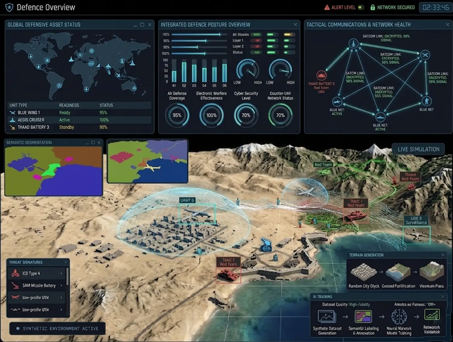 Synthetic battlespace simulation