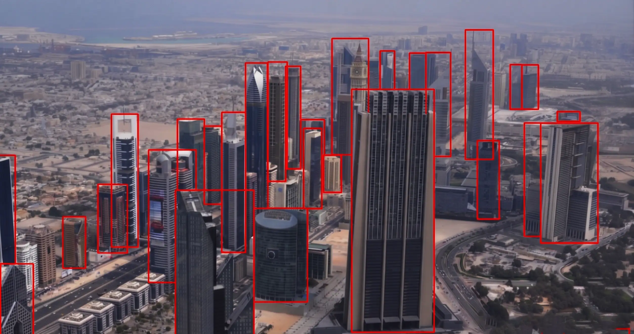 city skyline buildings