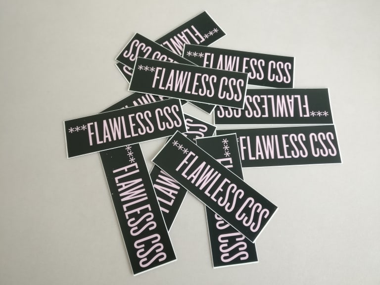 ***Flawless CSS sticker