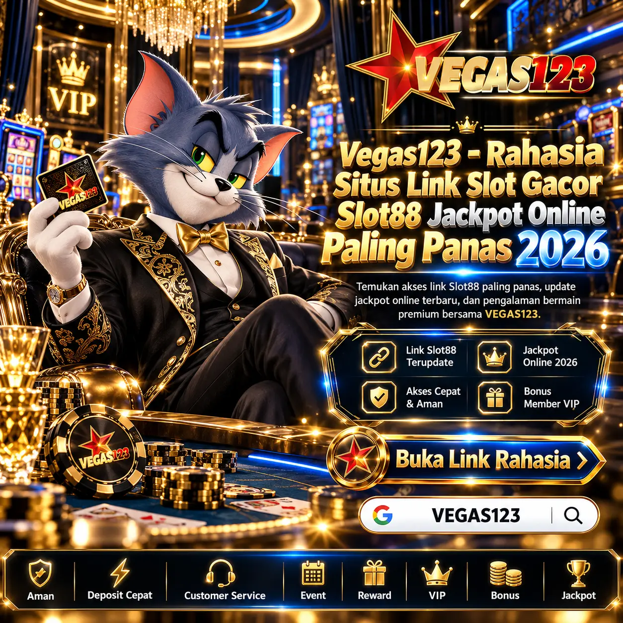 Vegas123 ☃ Platform Situs Link Slot Gacor Slot88 Jackpot Panas 2026 Resmi