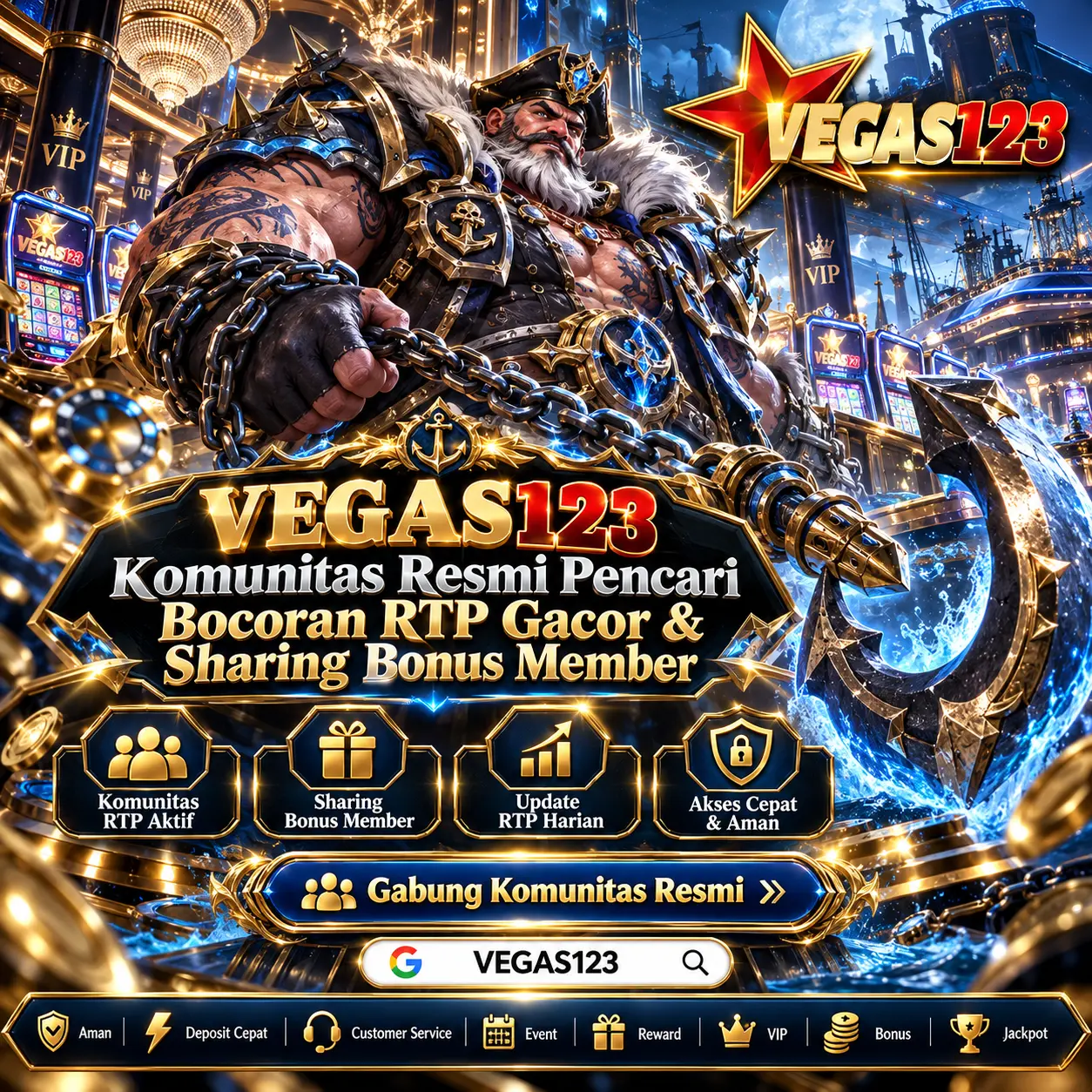 VEGAS123: Komunitas Resmi Pencari Bocoran RTP Gacor & Sharing Bonus Member