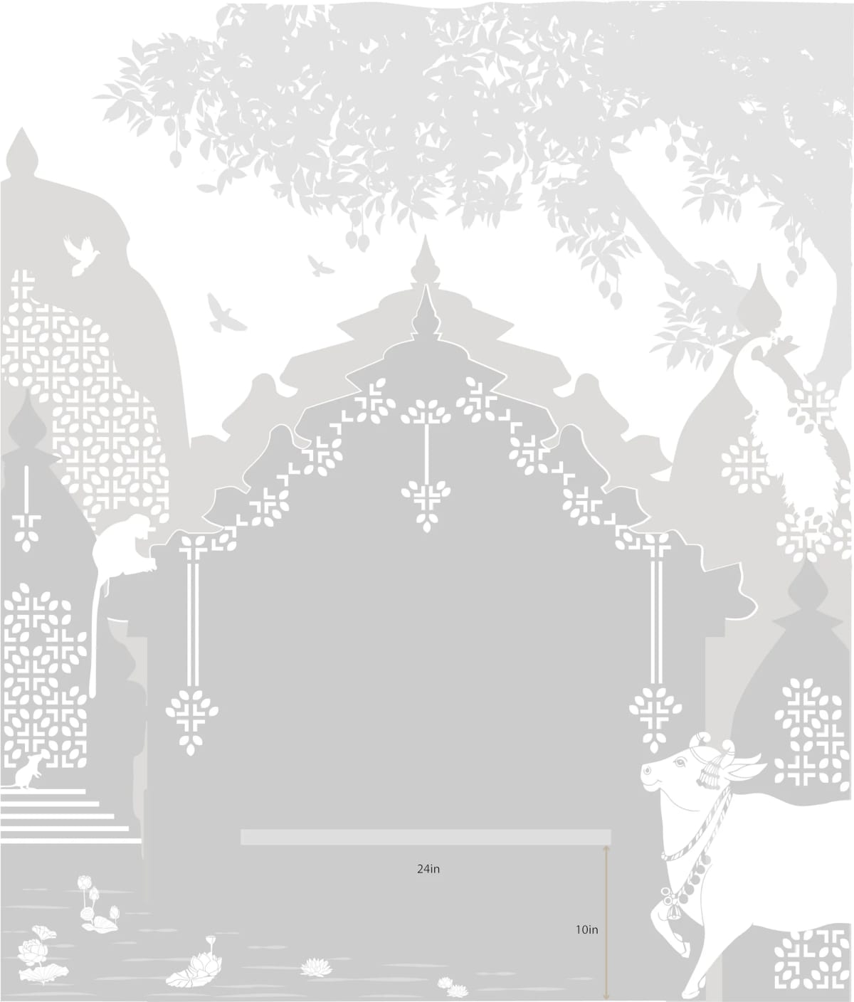 A Shrine Drawn in Light — technical drawing, sheet 2