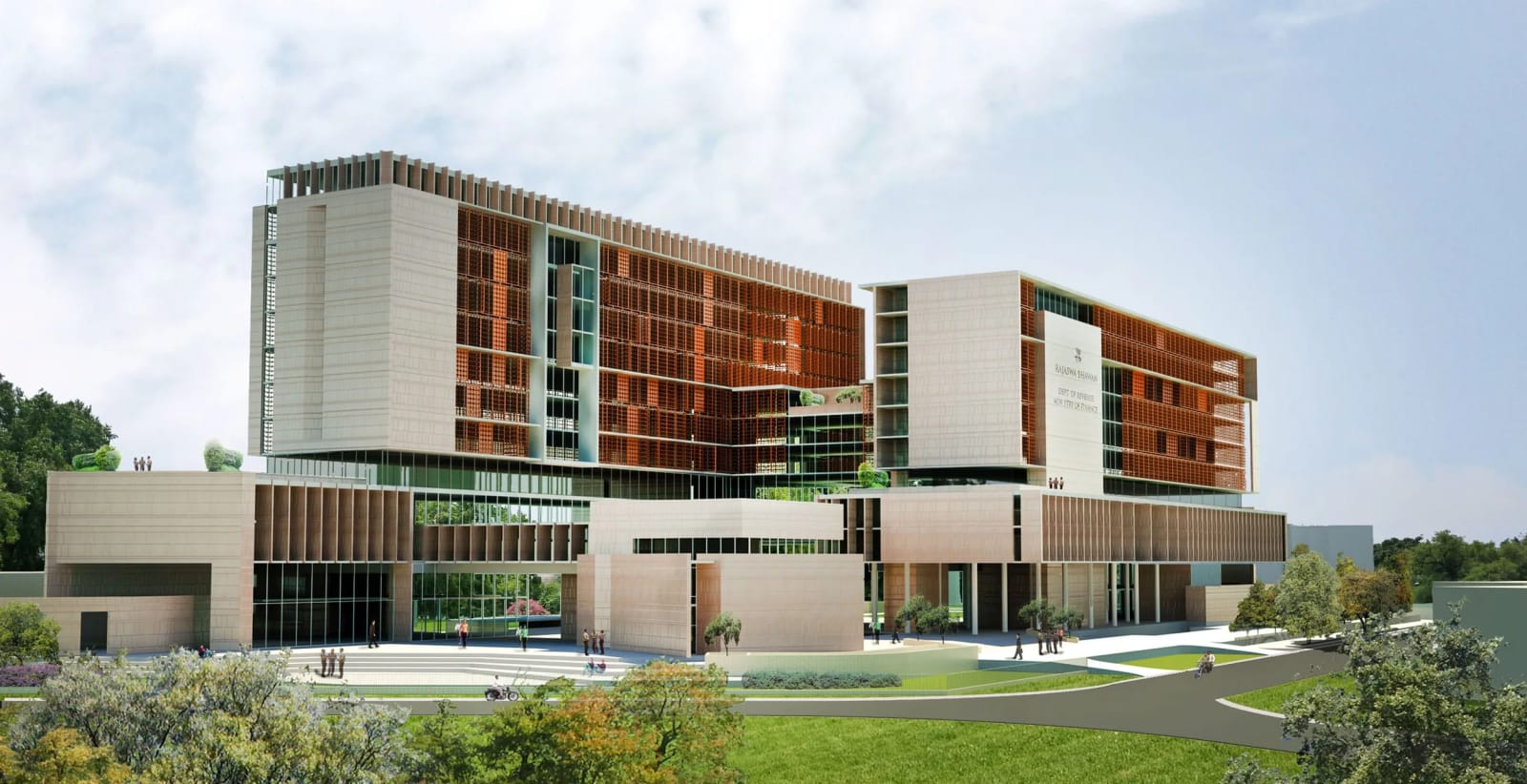 Competition Entry for Rajaswa Bhawan, the offices of the Ministry of Finance