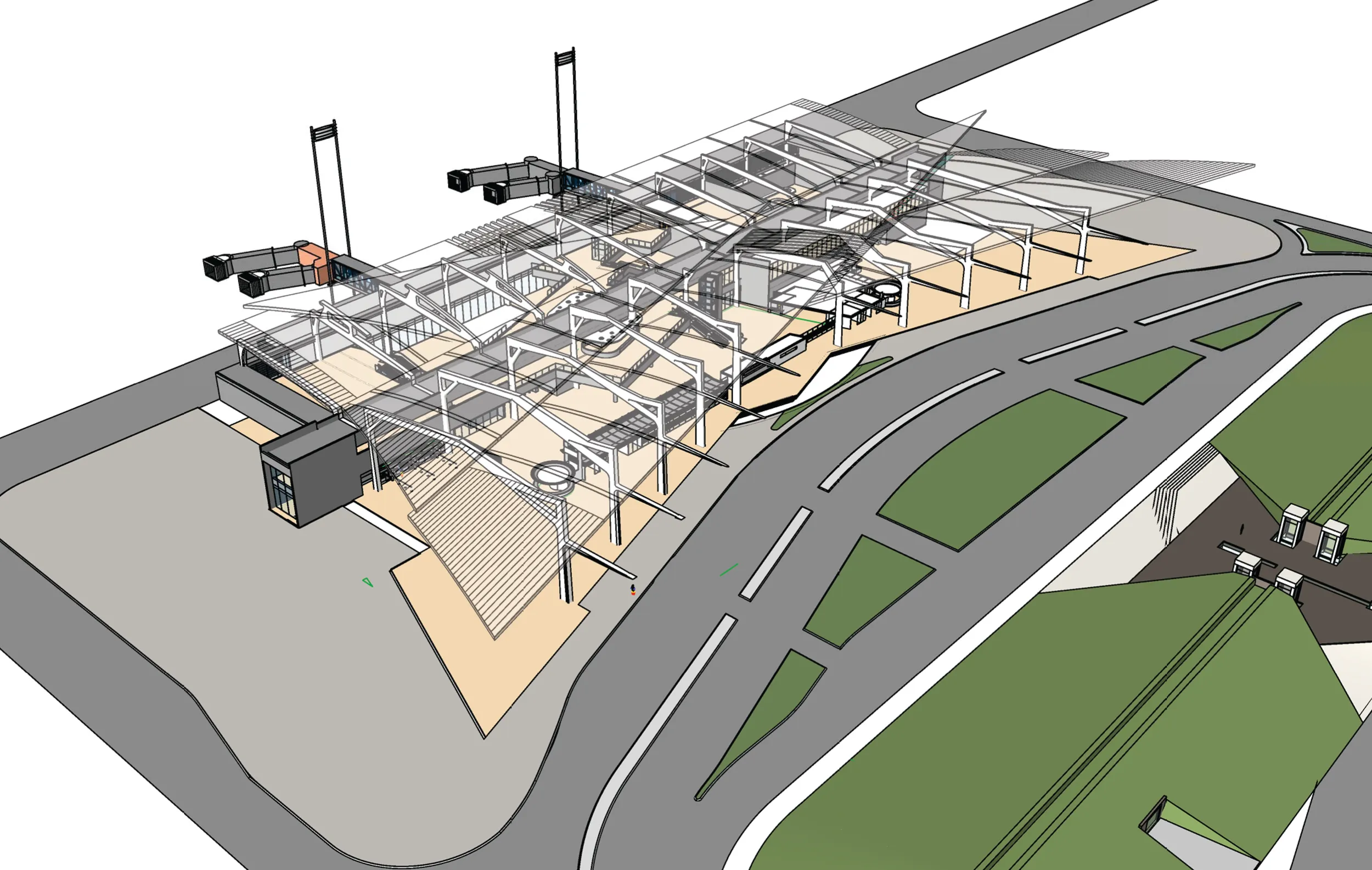 Passenger Terminal at Lucknow — detail 6