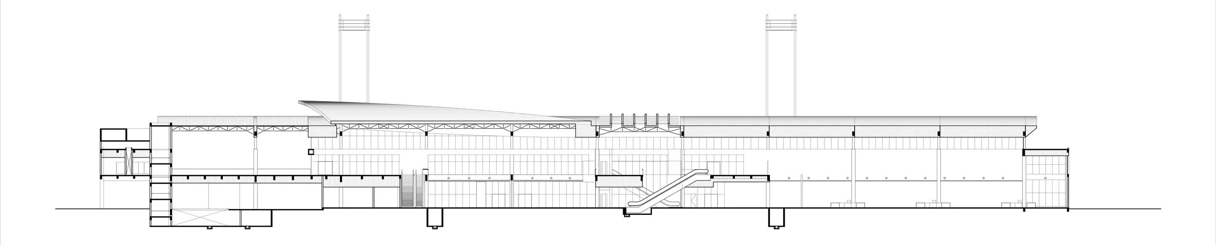 Passenger Terminal at Lucknow — technical drawing, sheet 3