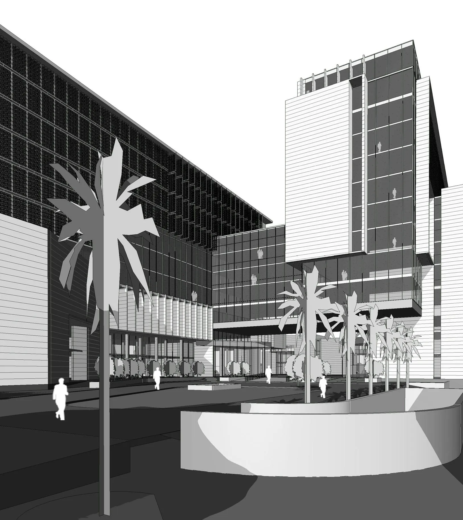 Competition Entry for Rajaswa Bhawan, the offices of the Ministry of Finance — detail 2