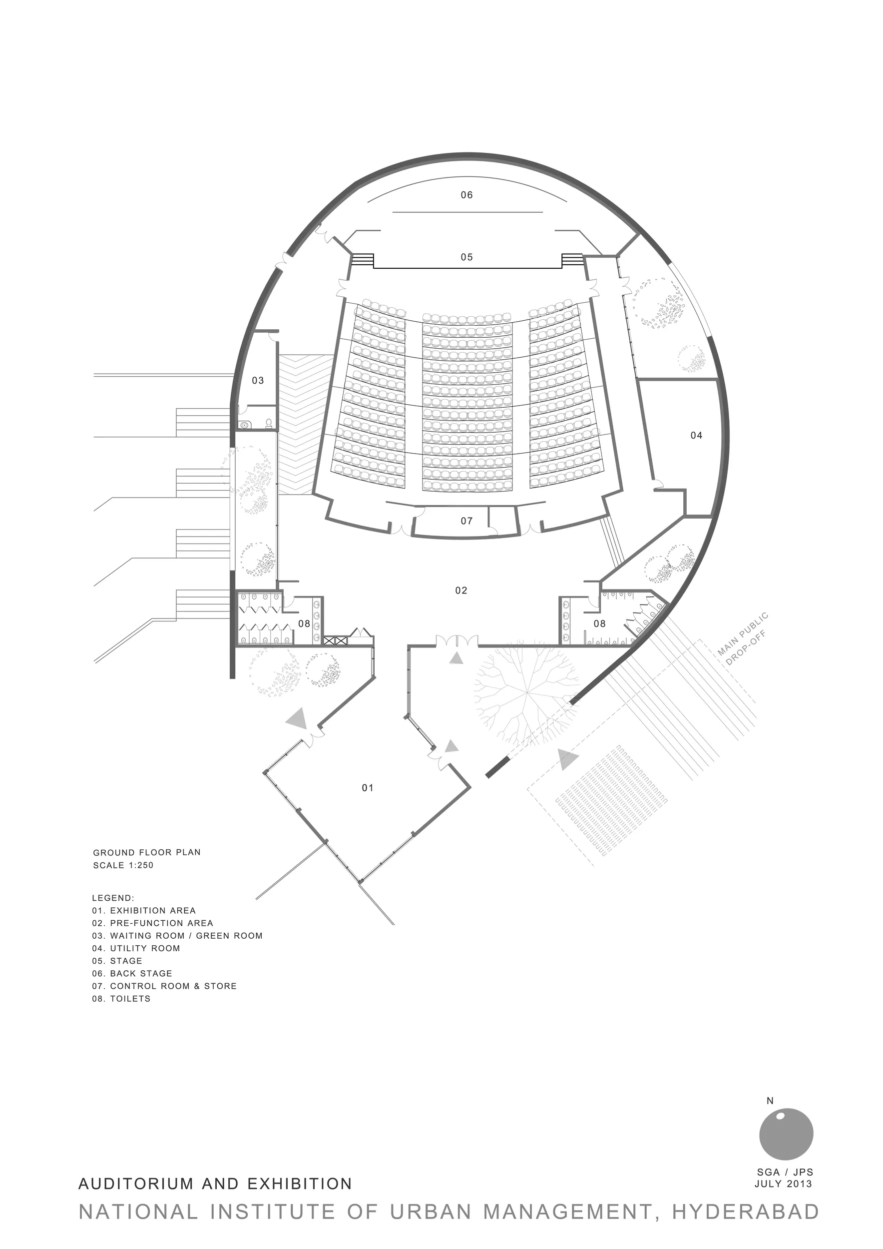 National Institute of Urban Management — technical drawing, sheet 2