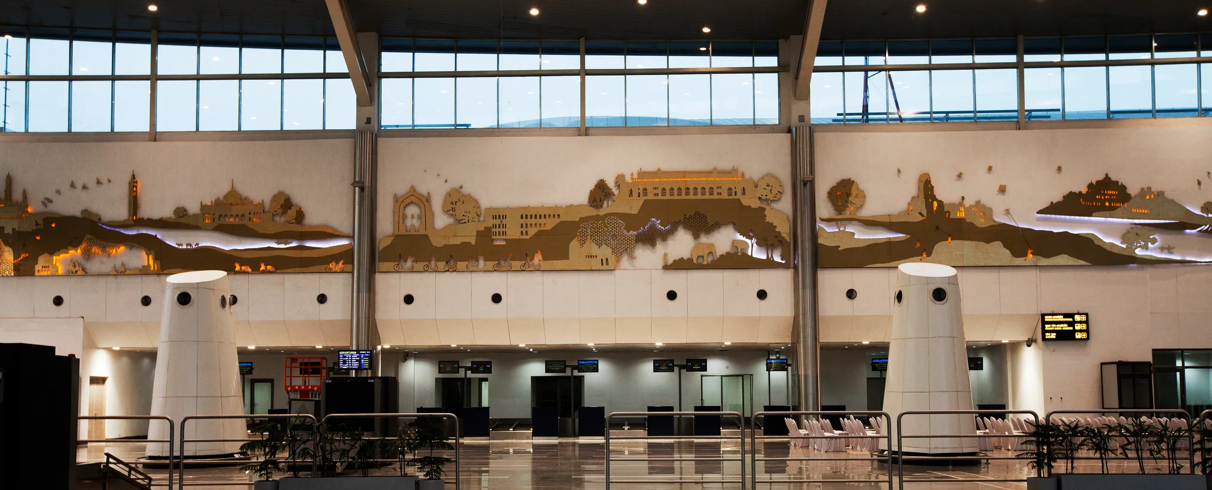 Lucknow Airport Artworks — detail 1